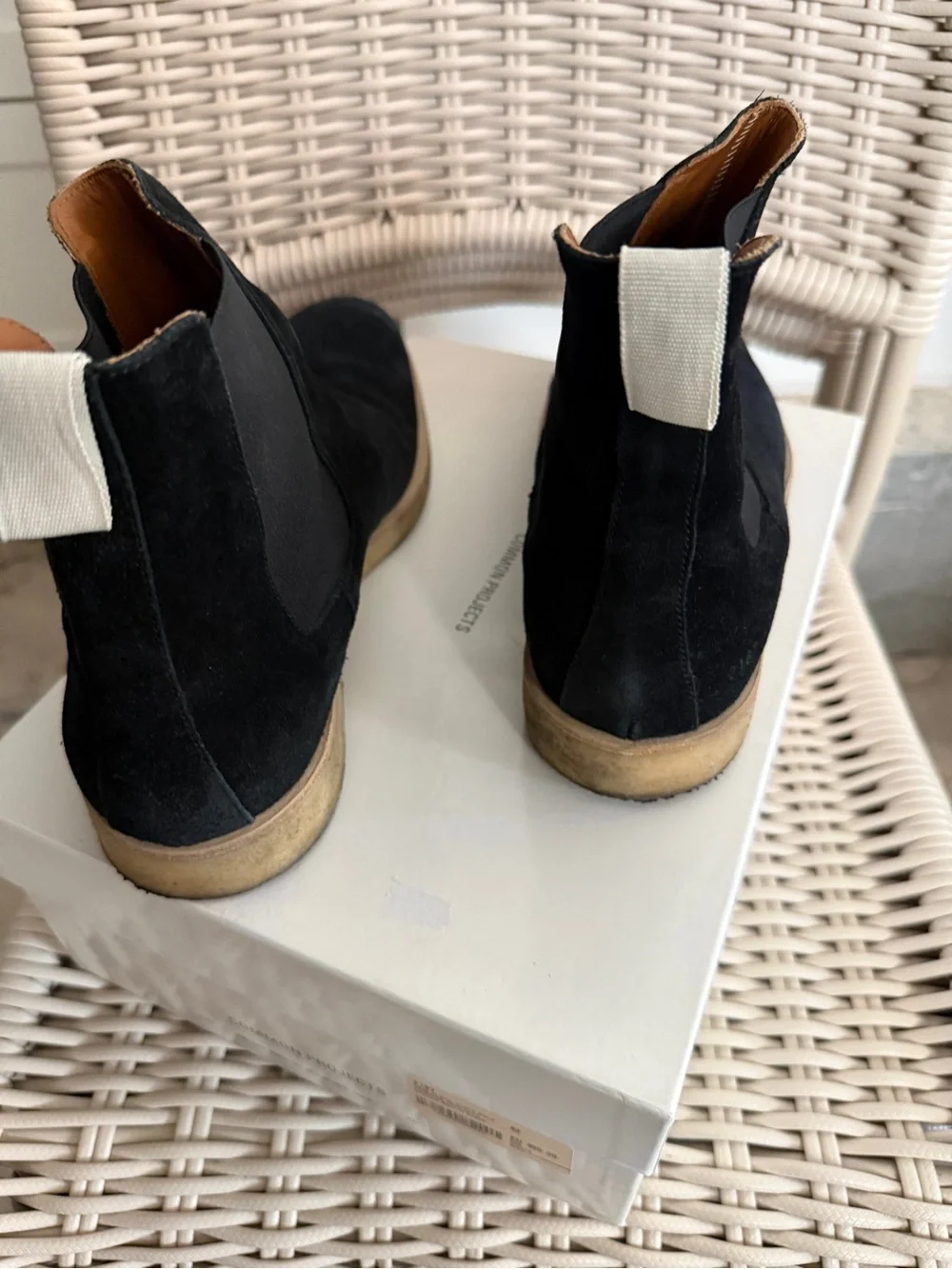 Men's Black Suede Chelsea Boots